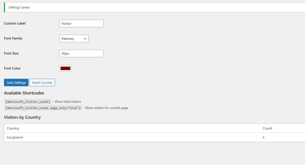 Total visitor or download counter plugins