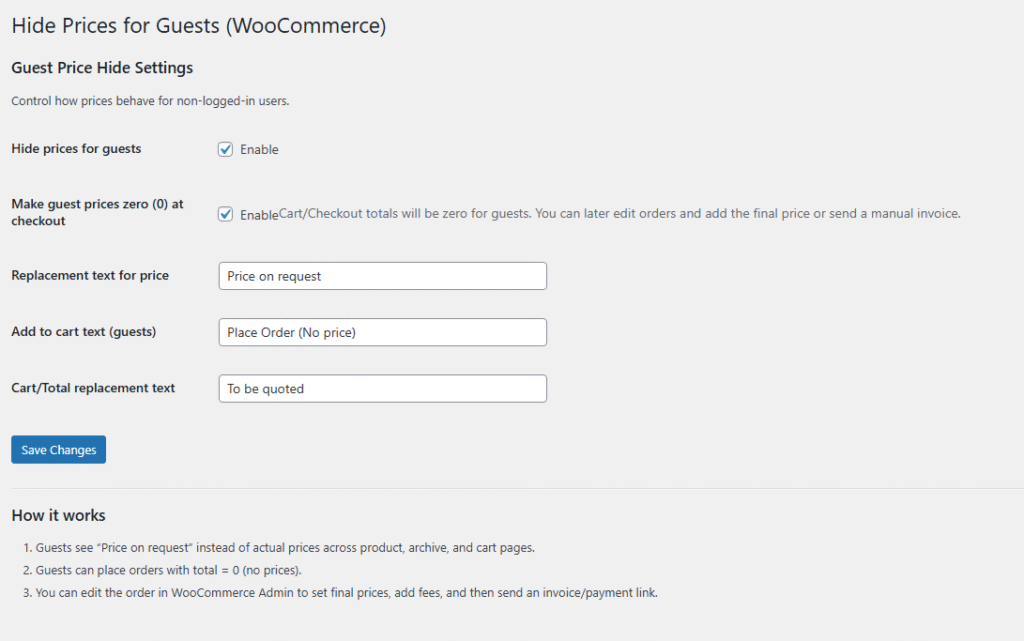 WP Price Hide
